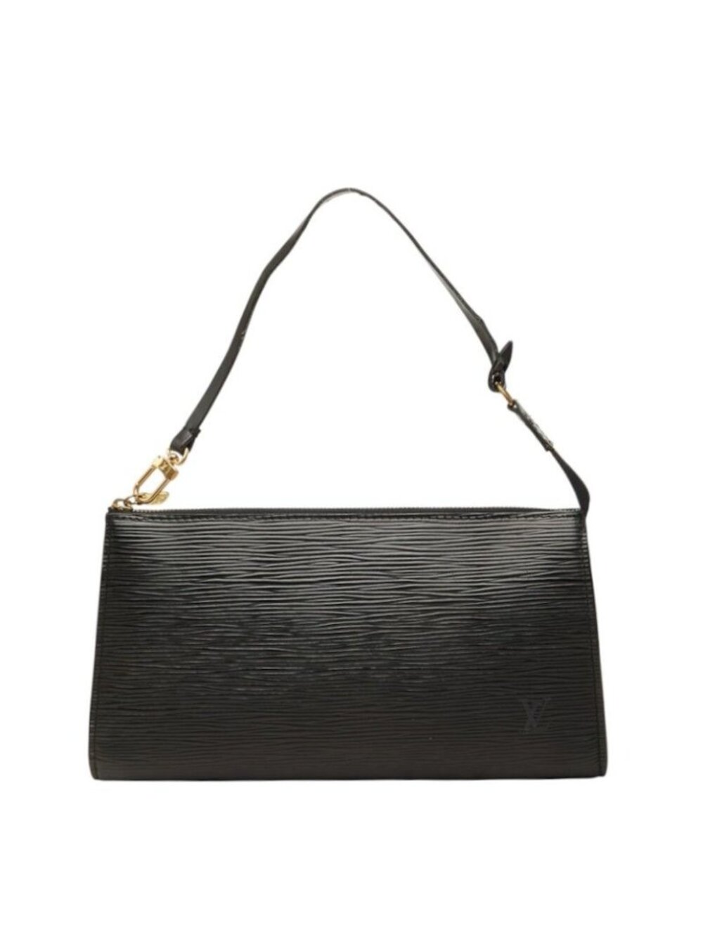 Louis Vuitton Epi Pochette Accessoires Pouch Handbag Noir Black Leather